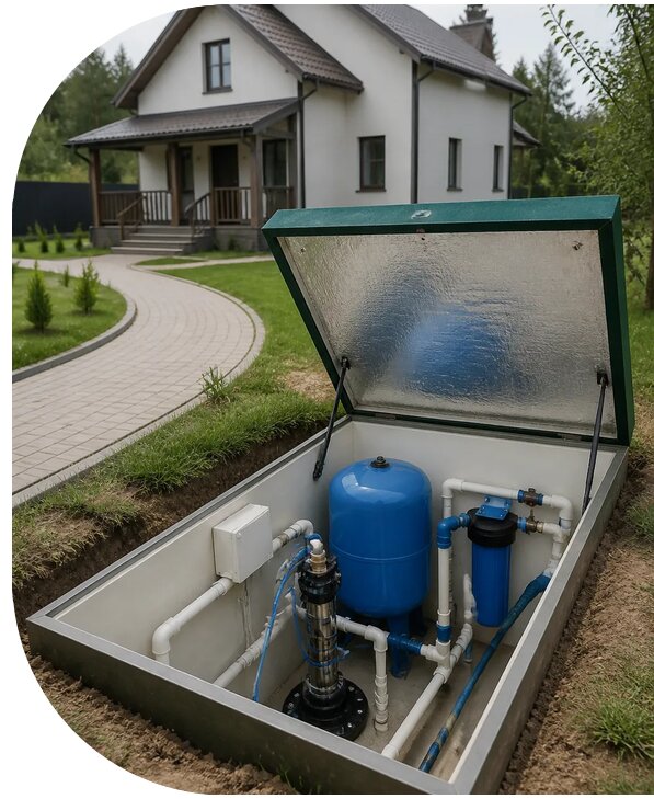 Автономное водоснабжение дома в Черняховске от 157200 р. | АПаруса-Чрх